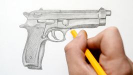 How to Draw a Gun Quick Sketch