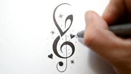 How to Incorporate Initials into Music Notes  Tattoo Design