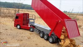 Dump Truck RC Car  Unboxing 132 Mercedes Benz QY1101C