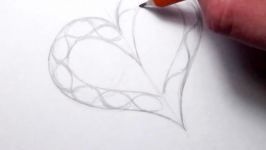 Drawing a Celtic Heart Pattern  Black Broken Lines