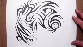 Drawing a Tribal Half Sleeve and Chest Piece Tattoo Design