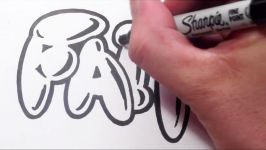 How To Draw Graffiti Bubble Letters  The Word Faith