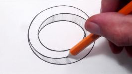 How To Draw a Three Dimensional Oval  Optical Illusion