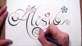 How To Draw a Name in Fancy Script Writing