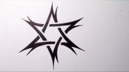 Drawing a Tribal Star of David Tattoo Design  Quick Sketch