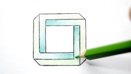 How to Draw an Impossible Square  Optical Illusion