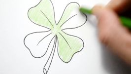 How to Draw a Four Leaf Clover