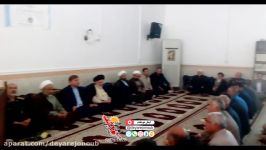 سفر یک روزه آیت الله حسینی بوشهری به بخش ارم بوشکان دشتستان