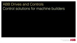 ABB Machinery control and automation solutions optimized for your needs