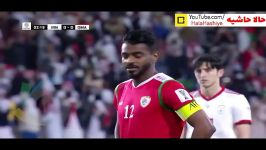 خطا پنالتی دقیقه اول به نفع عمان  بازی ایران عمان  جام ملت های آسیا
