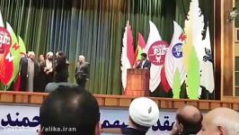 مراسم تقدیر علی کاظمی تبریزی دانشجوی نمونه دکترا کشوری سال 97