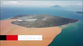 تصاویر هوایی جدید آتشفشانی فوران آن منجر به وقوع سونامی در اندونزی شد