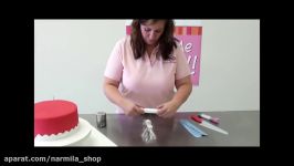 تزیین کیک بافوندانت استفاده مولد حاشیه لوازم قنادی نارمیلا