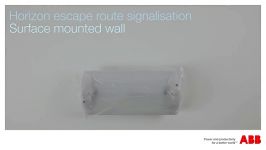 Horizon escape route signalisation Surface mounted wall