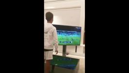 Cristiano Ronaldo teaches his son CR7 Jr to shoot