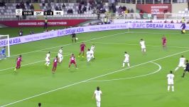 خلاصه بازی قطر 1  عراق 0  حذف عراق صعود قطر به جمع هشت تیم برتر
