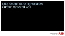 NEL 3 escape route signalisation  Surface mounted wall