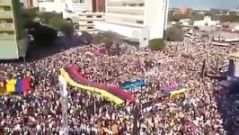 حضور میلیونی مردم ونزوئلا در کاراکاس پایتخت این کشور علیه رییس جمهور این کشور
