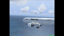 Mahan Air A300B2 Kish Island Airport Landing