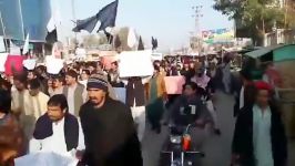 تظاهرات گسترده جنبش حفاظت پشتون علیه ارتش پاکستان