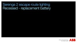 Serenga 2  Recessed replacement battery