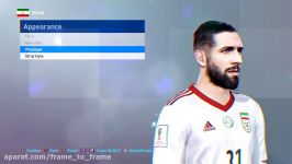 فیس اشکان دژاگه برای بازی pes 2019