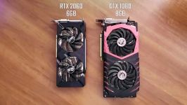 مقایسه فنی کارت گرافیک RTX 2060 GTX 1080