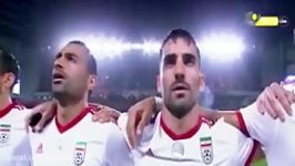 سوتی میلاد محمدی در سرود ملی بازی ایران چین