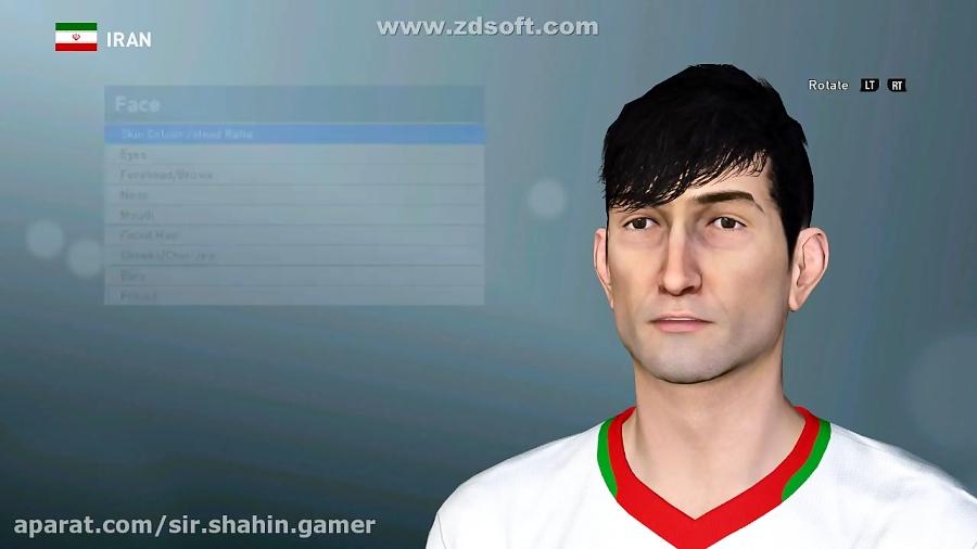 ساخت فیس سردار آزمون برای PES 2016 به بعد