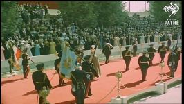 ویدئوی اختصاصی رنگی مراسم سلطنتی شاه تاج سلطنتی 1345 1967