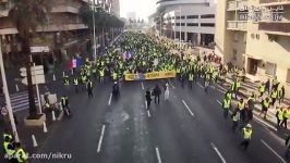 اعتراض های فرانسه؛ راهپیمایی تظاهرات در شهرهای «تولون، کان، روان اورو»