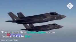 فرود 4 فروند جنگنده F 35 در انگلیس