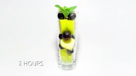 Timelapse Fruit Cocktail Apple Grapes