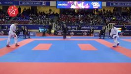 انس  رافائل آقائی  کاراته 1 پاریس 2019  دور 3 Kumite 75 کیلوگرم