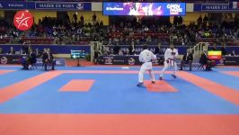 سعدی غلام عباس  رافائل آقائف  کاراته 1 پاریس 2019  دور 2 Kumite 75 کیلوگرم