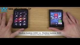 مقایسه گوشی nokia lumia 520 nokia lumia 630