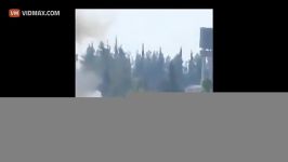 Russian military destroys an APC carrying an unknown am