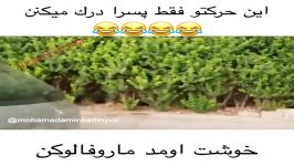 کلیپ خنده دار وقتی میخوای به دختر شماره بدی می بینی زشته