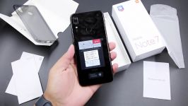 جعبه گشایی نگاه اول به موبایل Xiaomi Redmi Note 7 رنگ مشکی