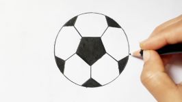 How to draw A Soccer Ball step by stepVery easy