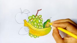 How to draw fruit.Step by stepeasy draw