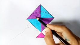 How to draw Kite for kids.Step by stepeasy draw