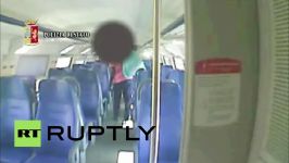 تصاویر تکان دهنده آزار جنسی دختر جوان ایتالیایی در قطار