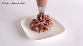 کرم شکلاتی پایه کره مناسب کیک Chocolate Condensed Milk Buttercream Frosting