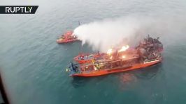 LNG carriers still ablaze in Kerch Strait after one was ‘