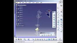 آموزش پترن در یک مسیر منحنی کتیا Catia Pattern On Curve