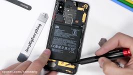 کالبد شکافی موبایل Xiaomi Mi Mix 3 توسط JerryRigEverything