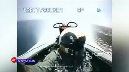 لحظه شکستن دیوار صوتی نگاه دوربین داخل کاکپیت جنگنده اف ۱۴ تامکت