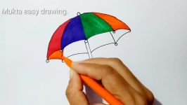 How To Draw An Umbrella.Step by stepeasy draw