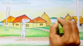 How to Draw Simple Landscape For Beginners.Step by stepeasy draw